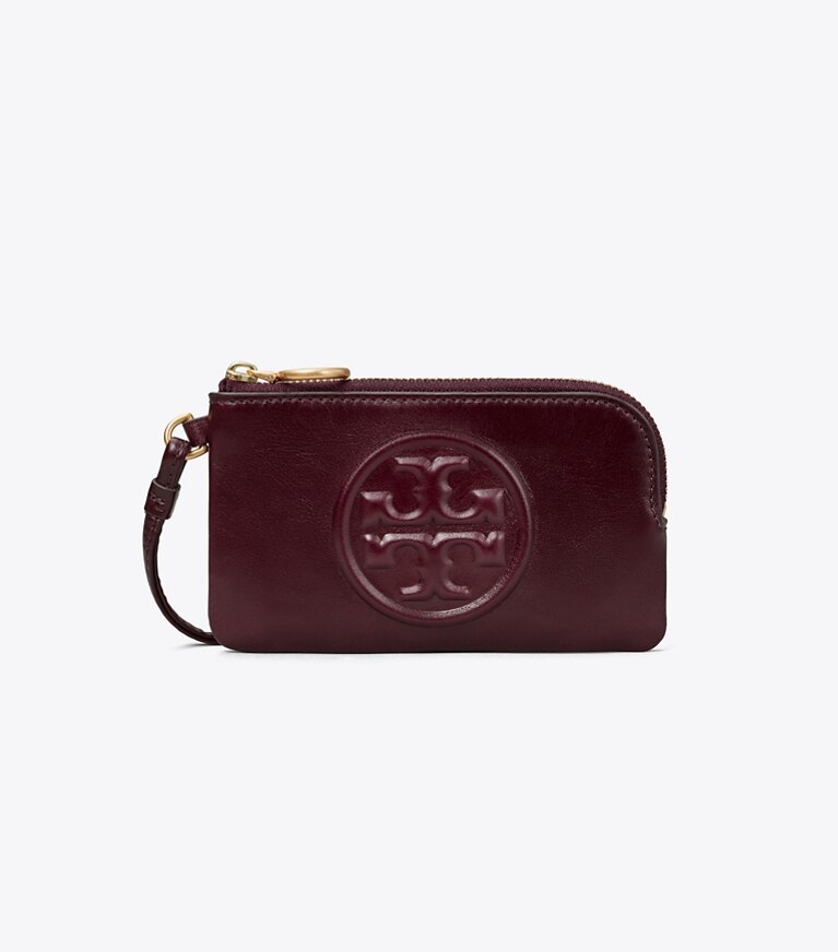 Perry Bombé Glazed Top-Zip Card Case: Women's Designer Card