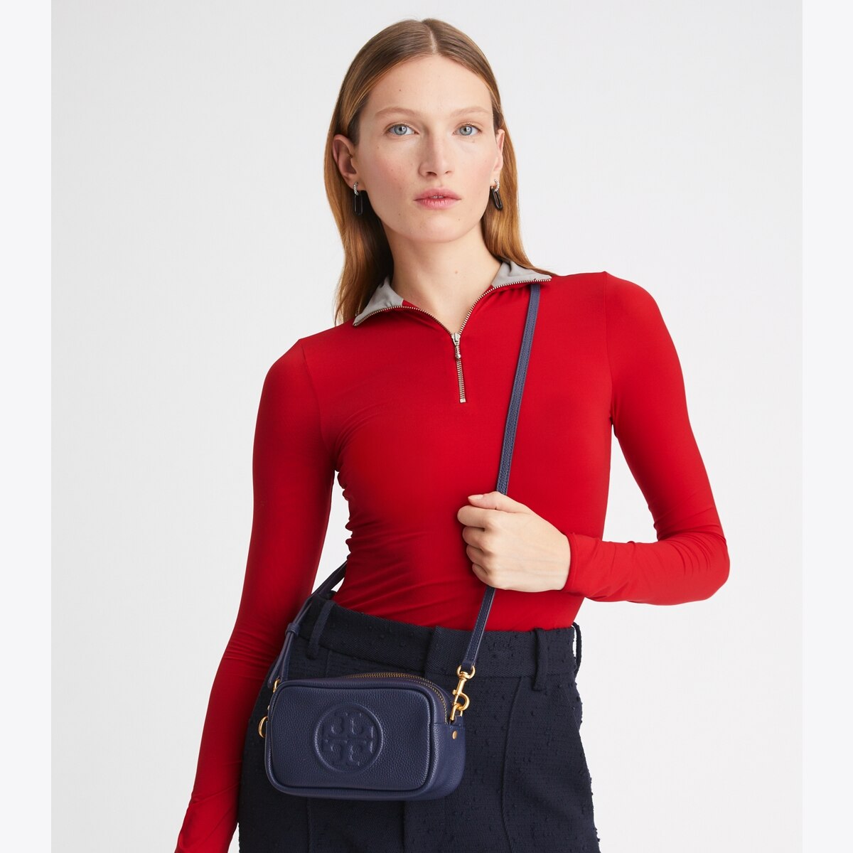 Tory Burch Perry Bombé Mini Crossbody offers Bag in Deep Kelp