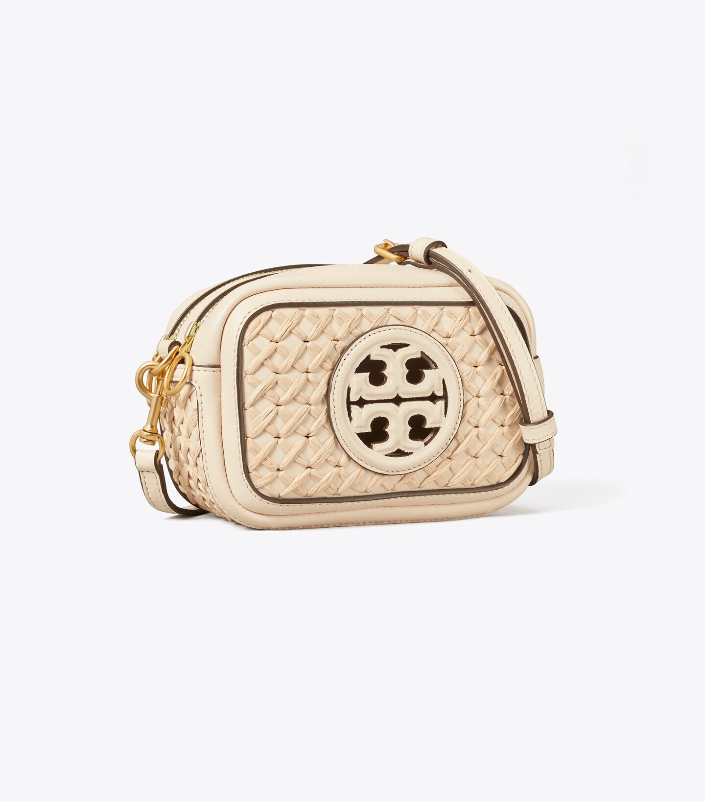 Perry Bombé Straw Woven Mini Bag 