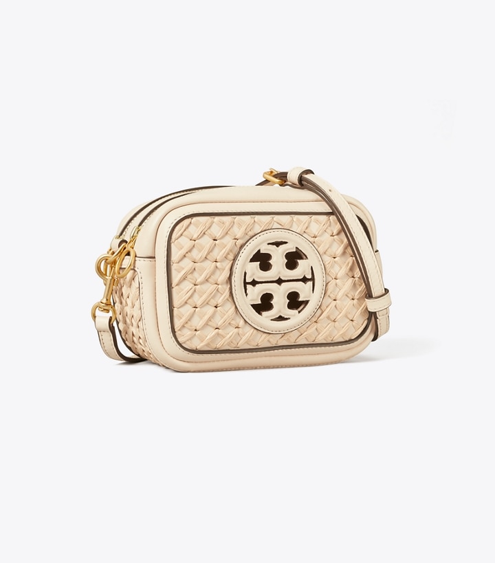 Perry Bombé Straw Woven Mini Bag : Women's Designer Crossbody Bags