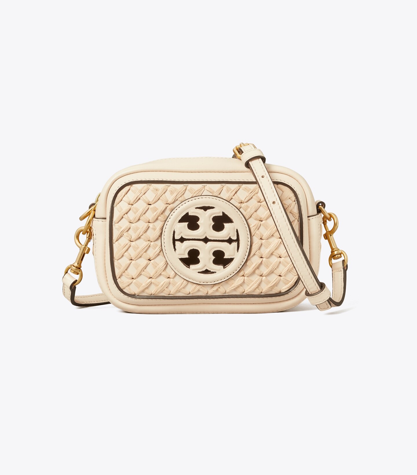 Perry Bombé Straw Woven Mini Bag 