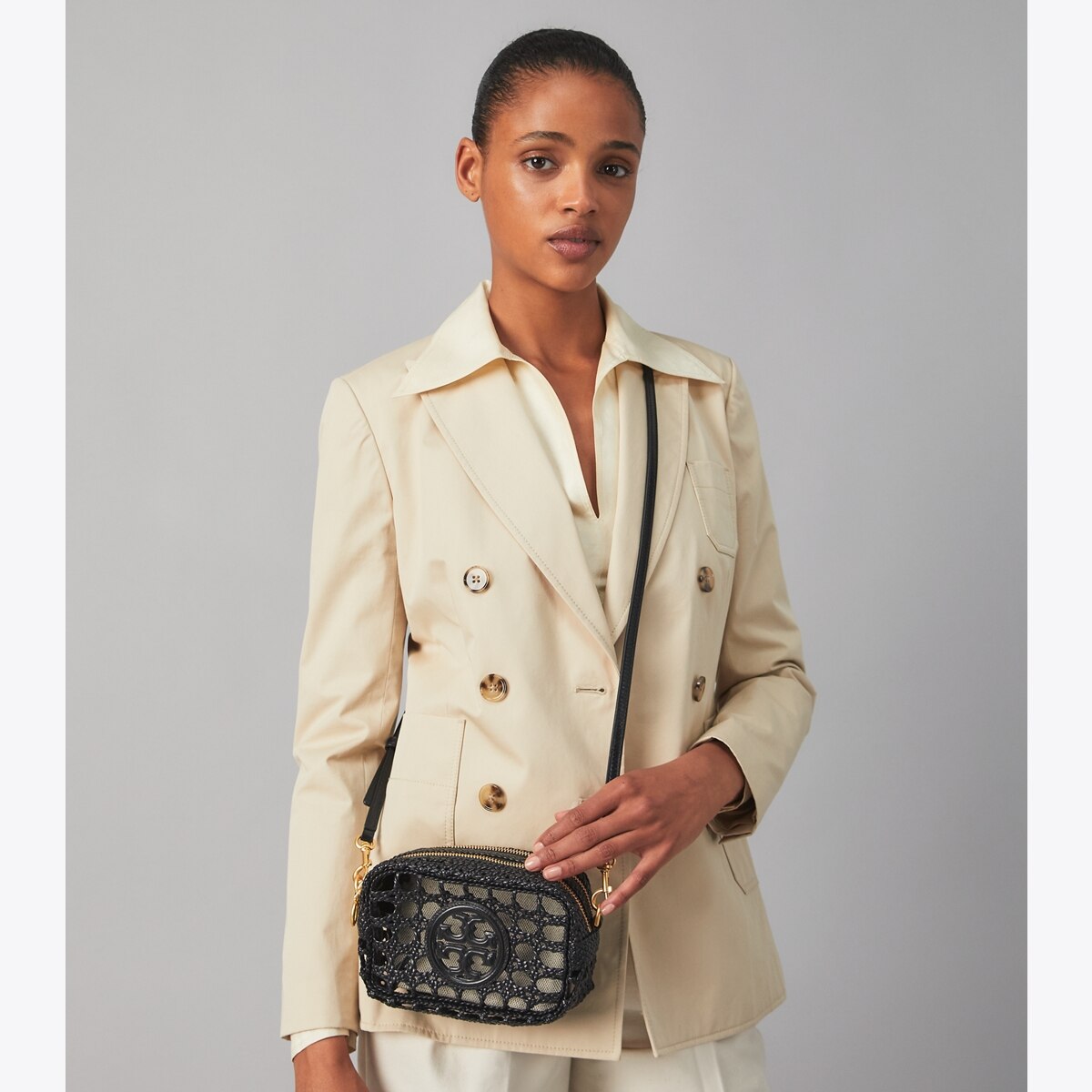 Perry Bombé Woven Mini Bag: Women's Designer Crossbody Bags