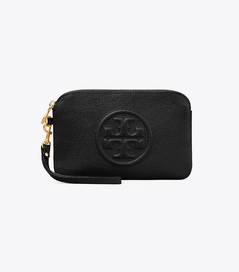 Tory burch black on sale wristlet