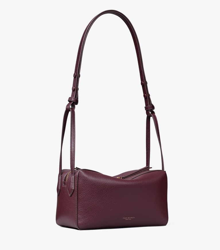 Tory Burch designer crossbody bags Perry Crossbody in Dark Carmine angle