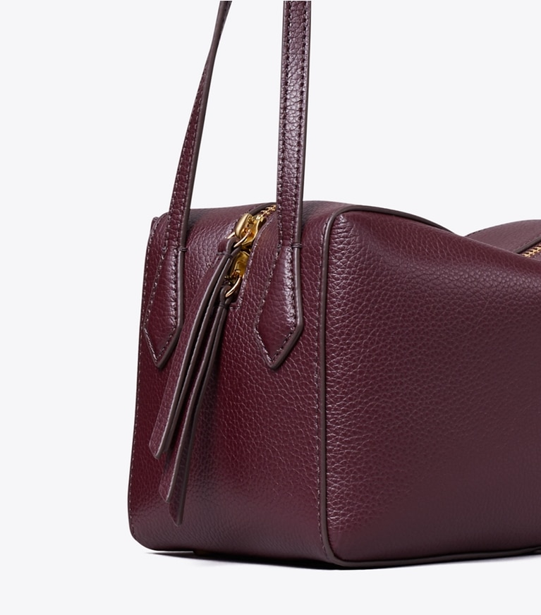 Tory Burch designer crossbody bags Perry Crossbody in Dark Carmine detail