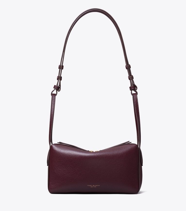 Tory Burch designer crossbody bags Perry Crossbody in Dark Carmine front