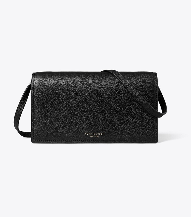 Tory Burch designer kleine taschen Perry Crossbody-Geldbörse in Black front