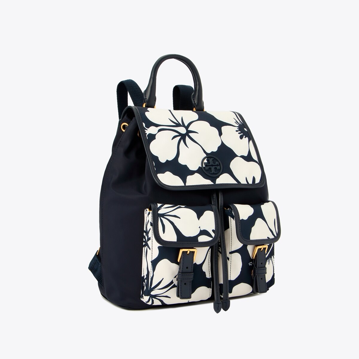 perry nylon flap backpack