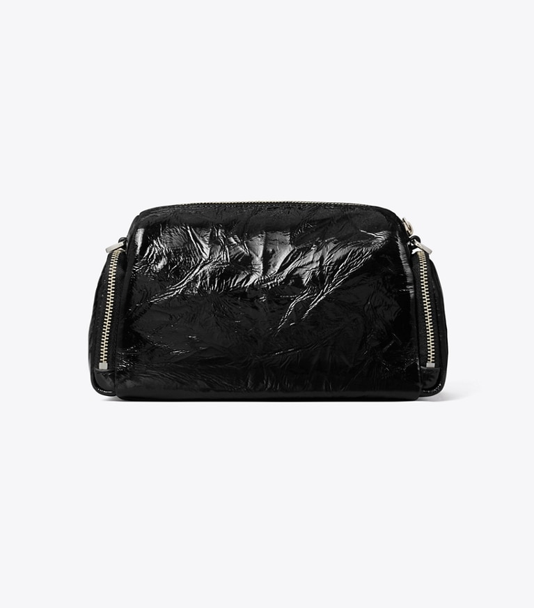 Tory Burch designer クロスボディバッグ ペリー パテント ボイジャー クロスボディバッグ in Black 戻る