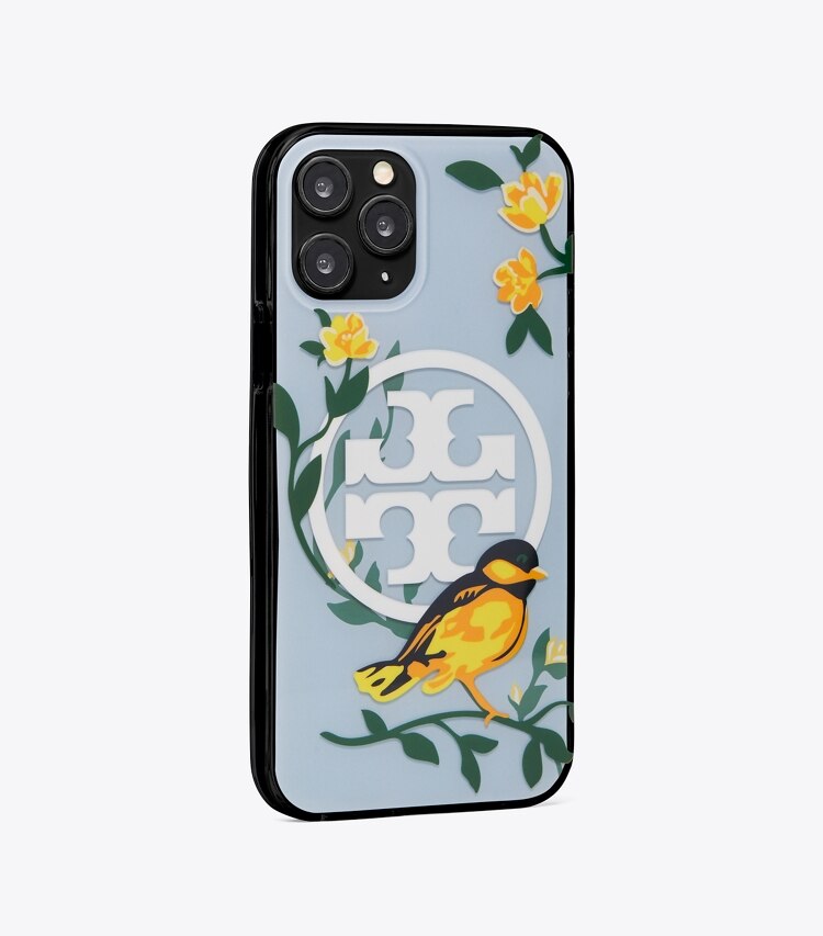 Tory Burch designer tech accessories Perry Printed Phone Case in GLACIAL BLUE phone