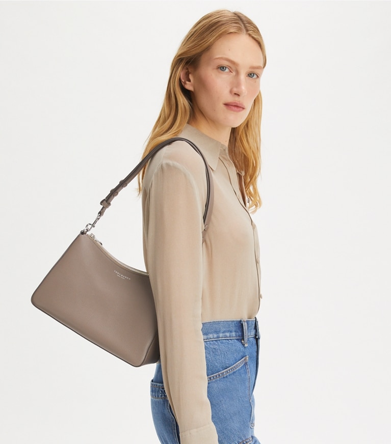 Tory Burch designer shoulder bags Perry Shoulder Bag in Wild Mushroom angle
