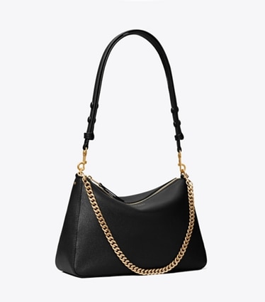 Tory Burch designer shoulder bags Perry Shoulder Bag in Black angle