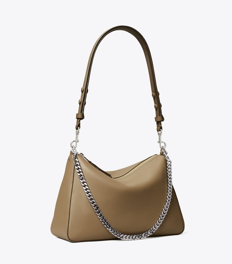 Tory Burch designer shoulder bags Perry Shoulder Bag in Wild Mushroom angle