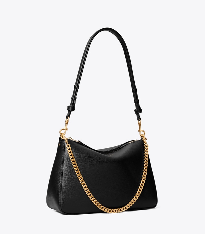 Tory Burch designer shoulder bags Perry Shoulder Bag in Black angle