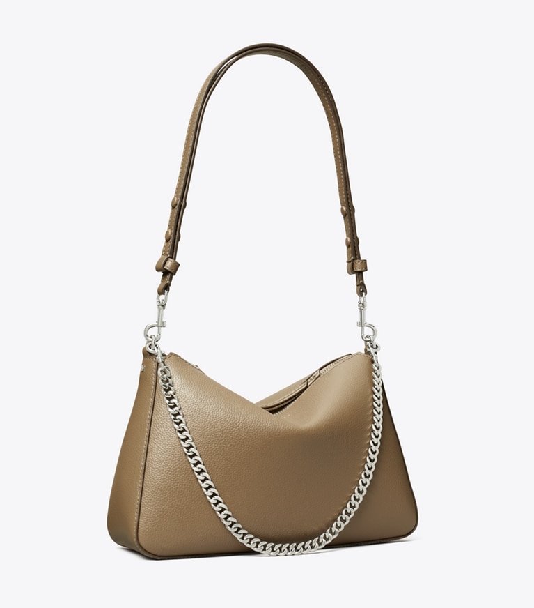 Tory Burch designer shoulder bags Perry Shoulder Bag in Wild Mushroom angle