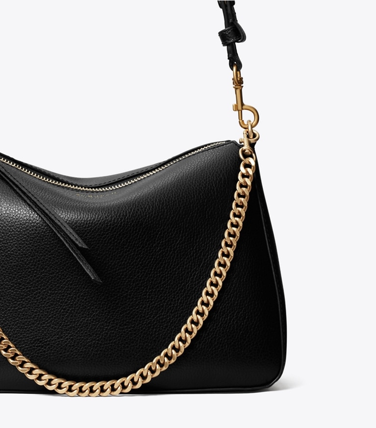 Tory Burch designer shoulder bags Perry Shoulder Bag in Black angle