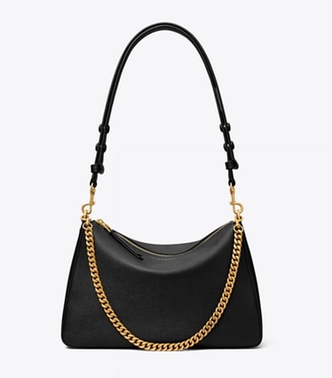 Tory Burch designer shoulder bags Perry Shoulder Bag in Black front