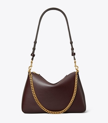 Tory Burch designer shoulder bags Perry Shoulder Bag in Beetle Berry front