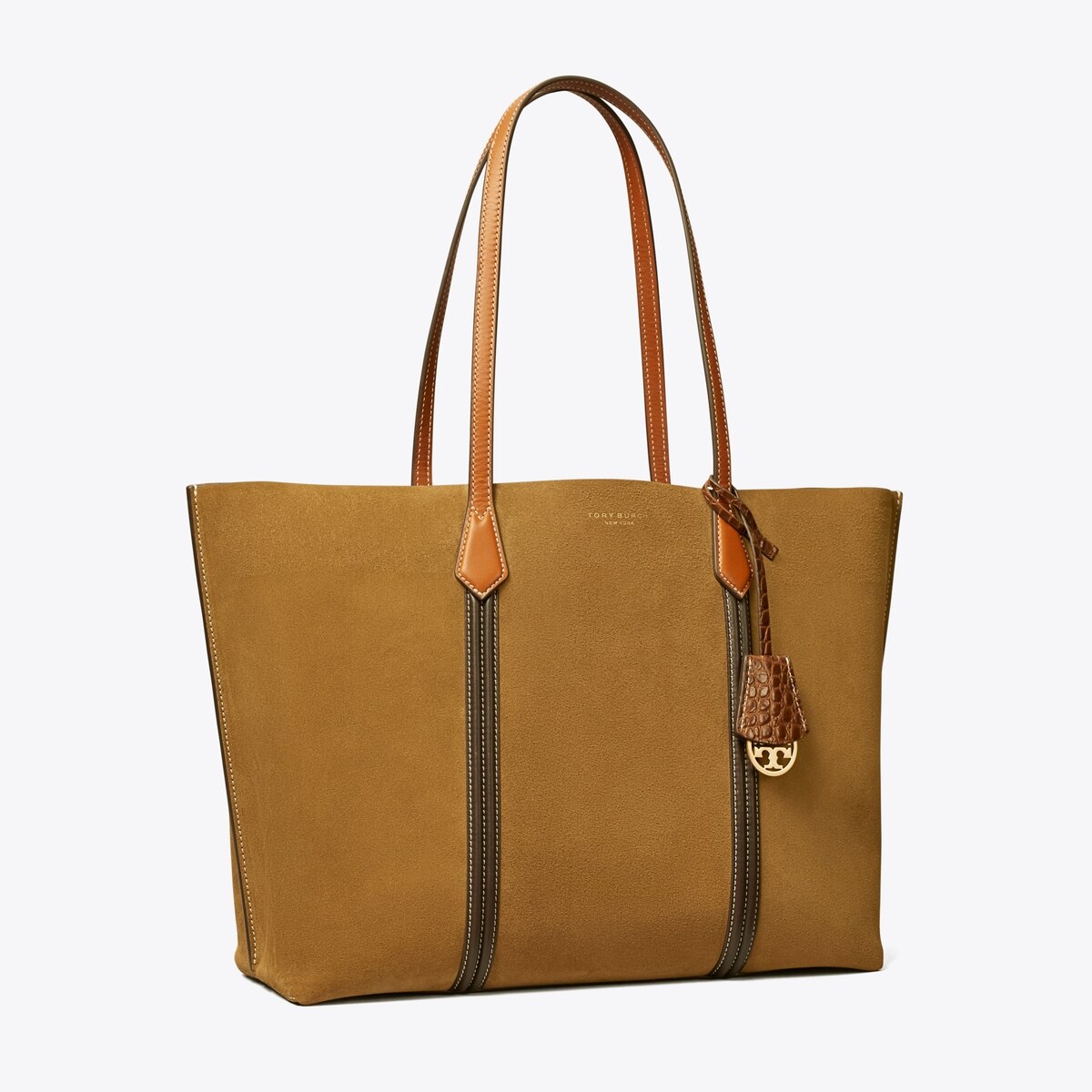 Perry Suede Triple-Compartment Tote: Women's Designer Tote Bags | Tory Burch