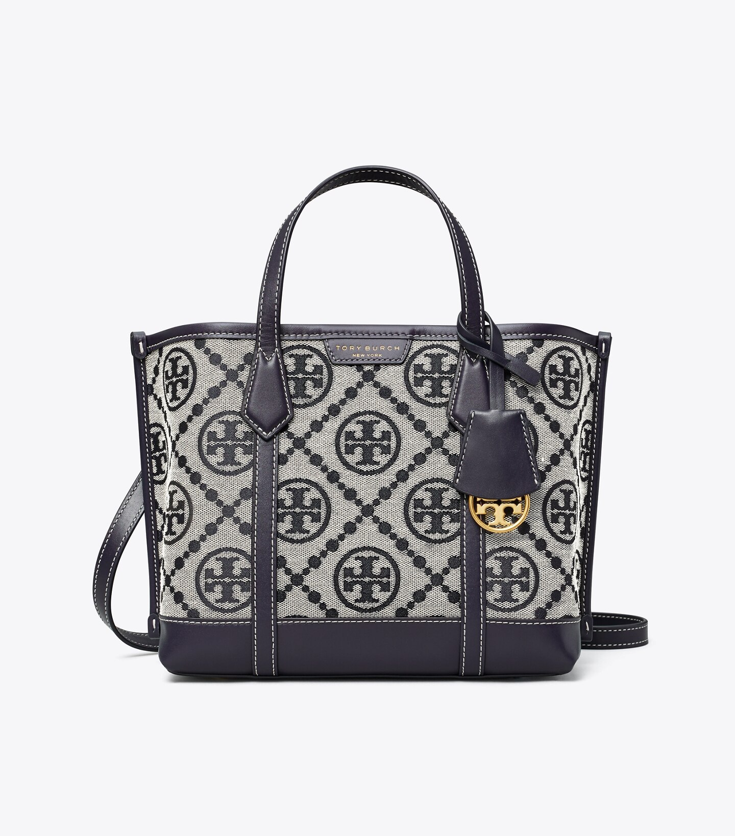 Perry T Monogram Small Triple-Compartment Tote