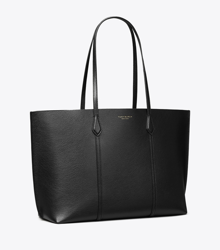 Tory Burch designer tote bags Perry Tote in Black angle