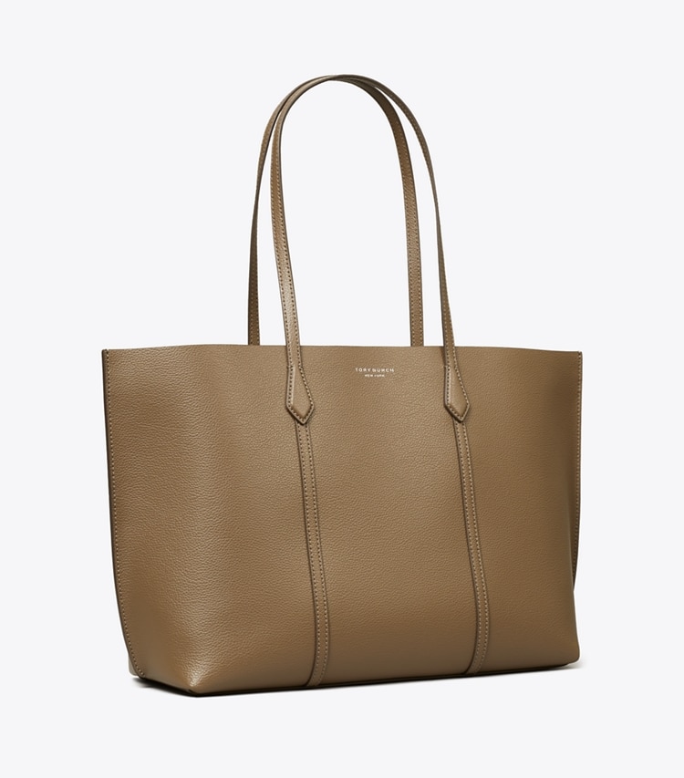 Tory Burch designer tote bags Perry Tote in Wild Mushroom angle