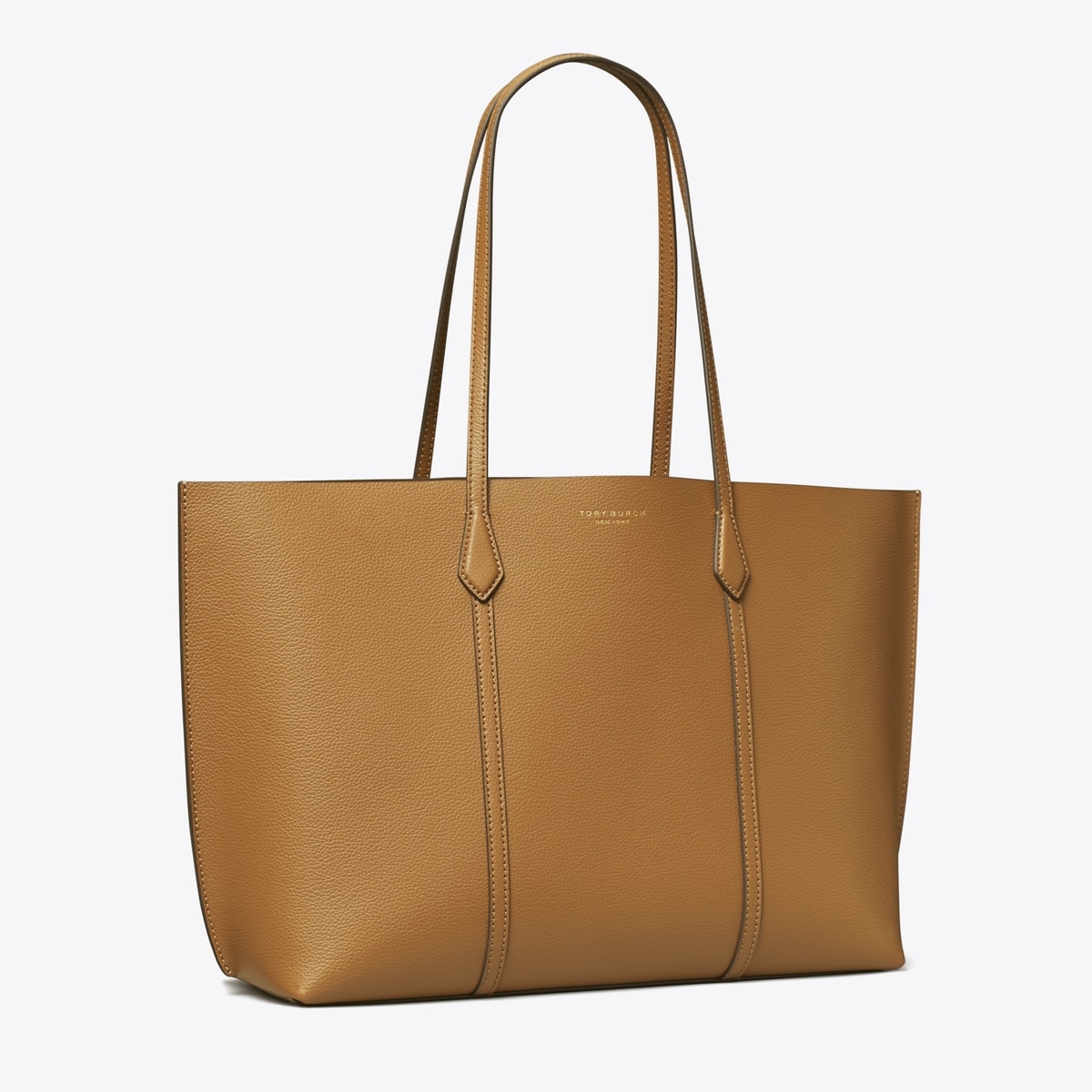 【関税・送料込み】TORY BURCH BROWN LEATHER PERRY TOTE BAG Tory Burch Perry Leather Shopper Tote Bag | Neiman Marcus