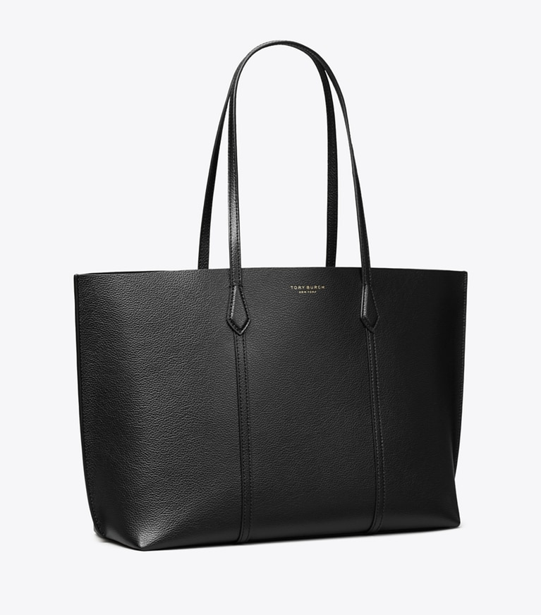 Tory Burch designer tote bags Perry Tote Bag in Black angle
