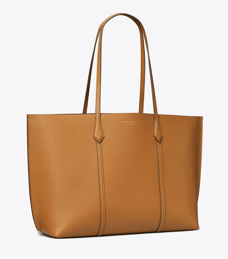 Tory Burch designer tote bags Perry Tote Bag in Autumn Brown angle