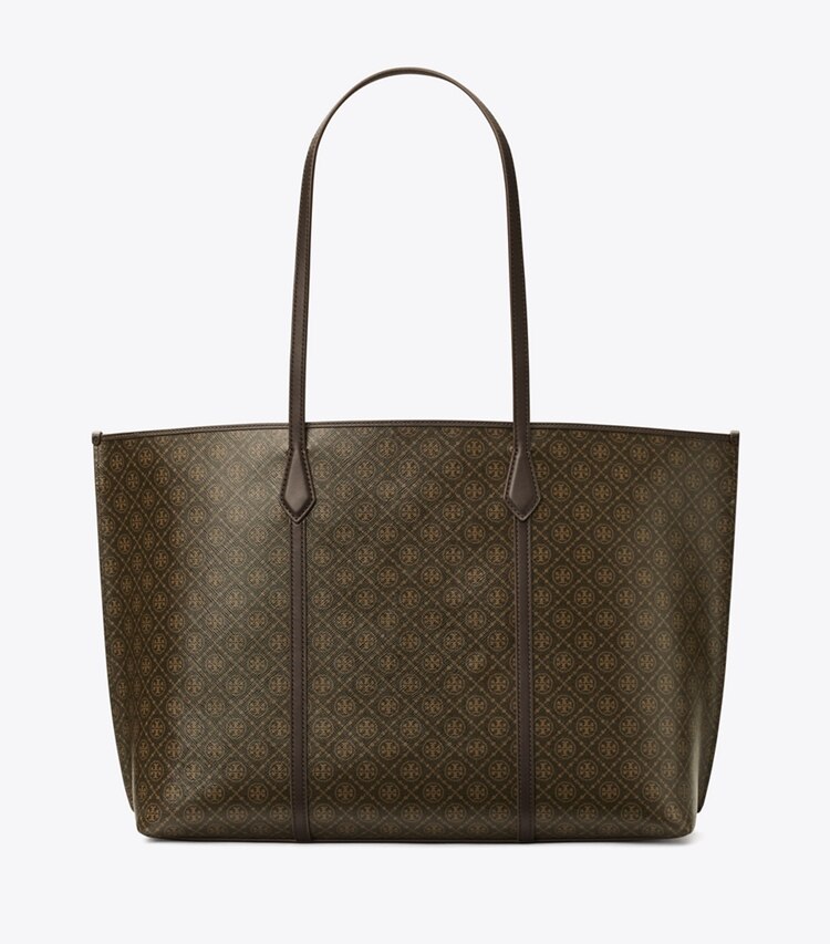Tory Burch designer tote bags Perry Tote Bag aus beschichtetem Canvas in French Press zurück