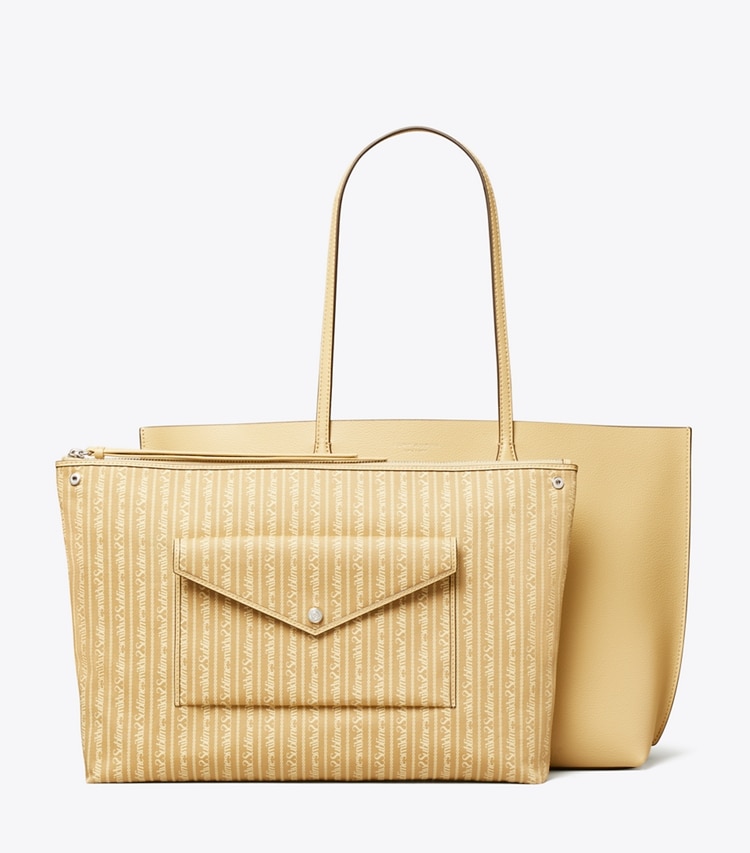 Tory Burch designer tote bags Perry Tote Bag in Praline detail