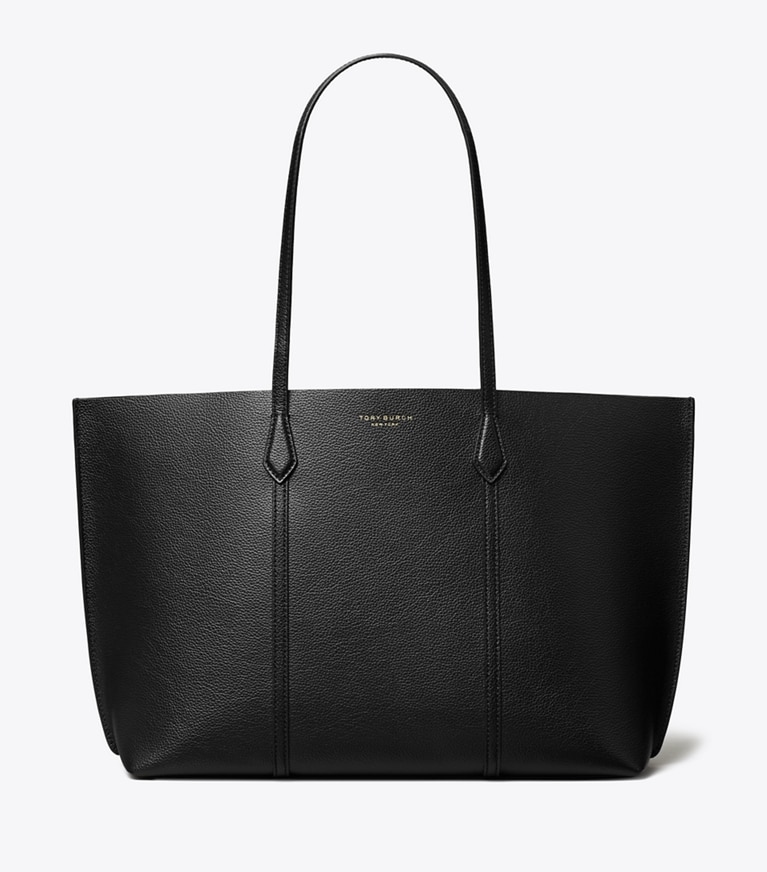Tory Burch designer tote bags Perry Tote Bag in Black front
