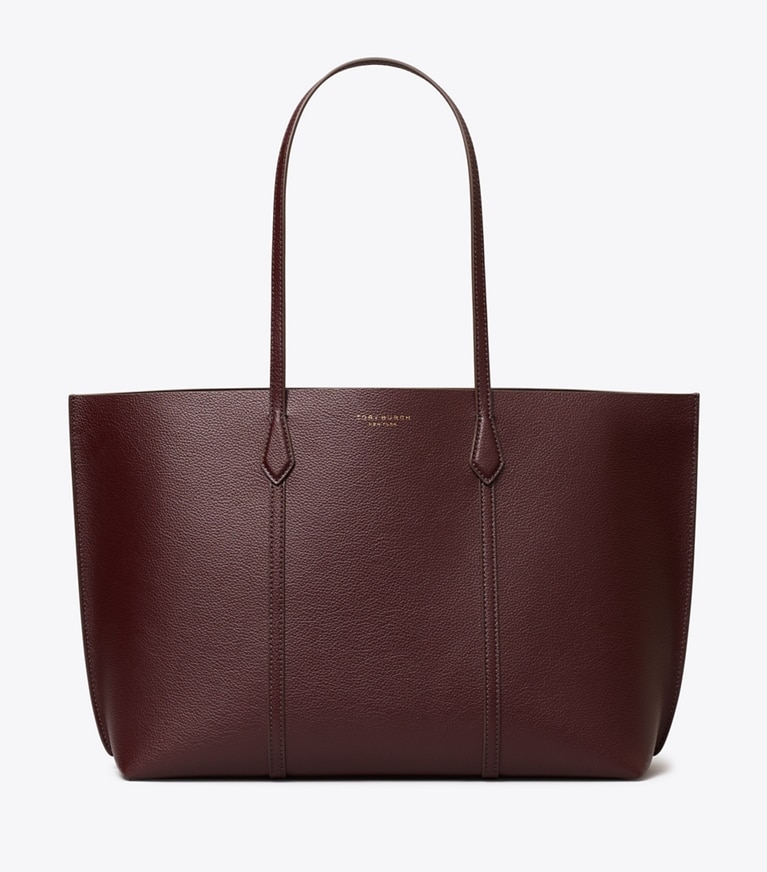 Tory Burch designer tote bags Perry Tote Bag in Dark Carmine front