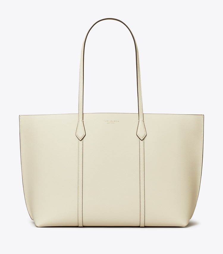 Tory Burch designer tote bags Perry Tote Bag in Warm White front