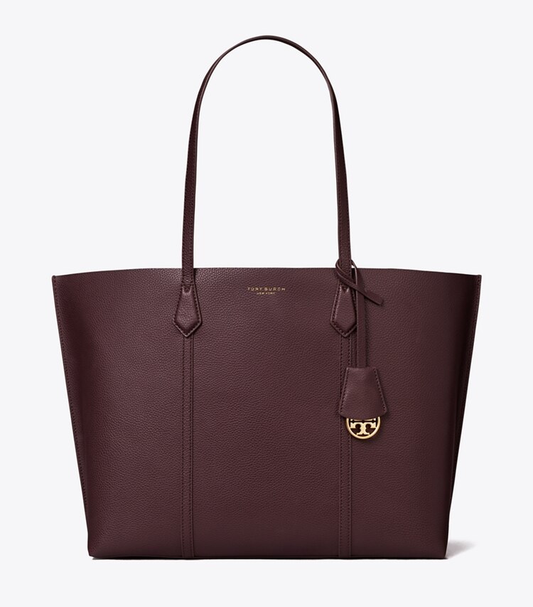 Tory Burch designer tote bags Perry Tote Bag mit drei Fächern in Albarossa front