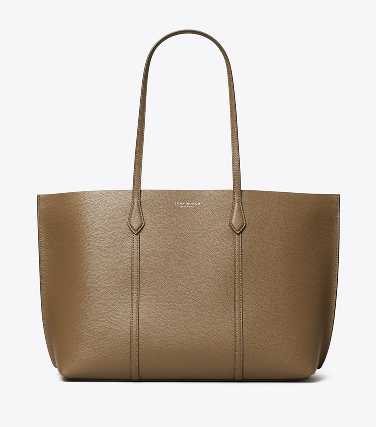 Tory Burch designer tote bags Perry Tote in Wild Mushroom front
