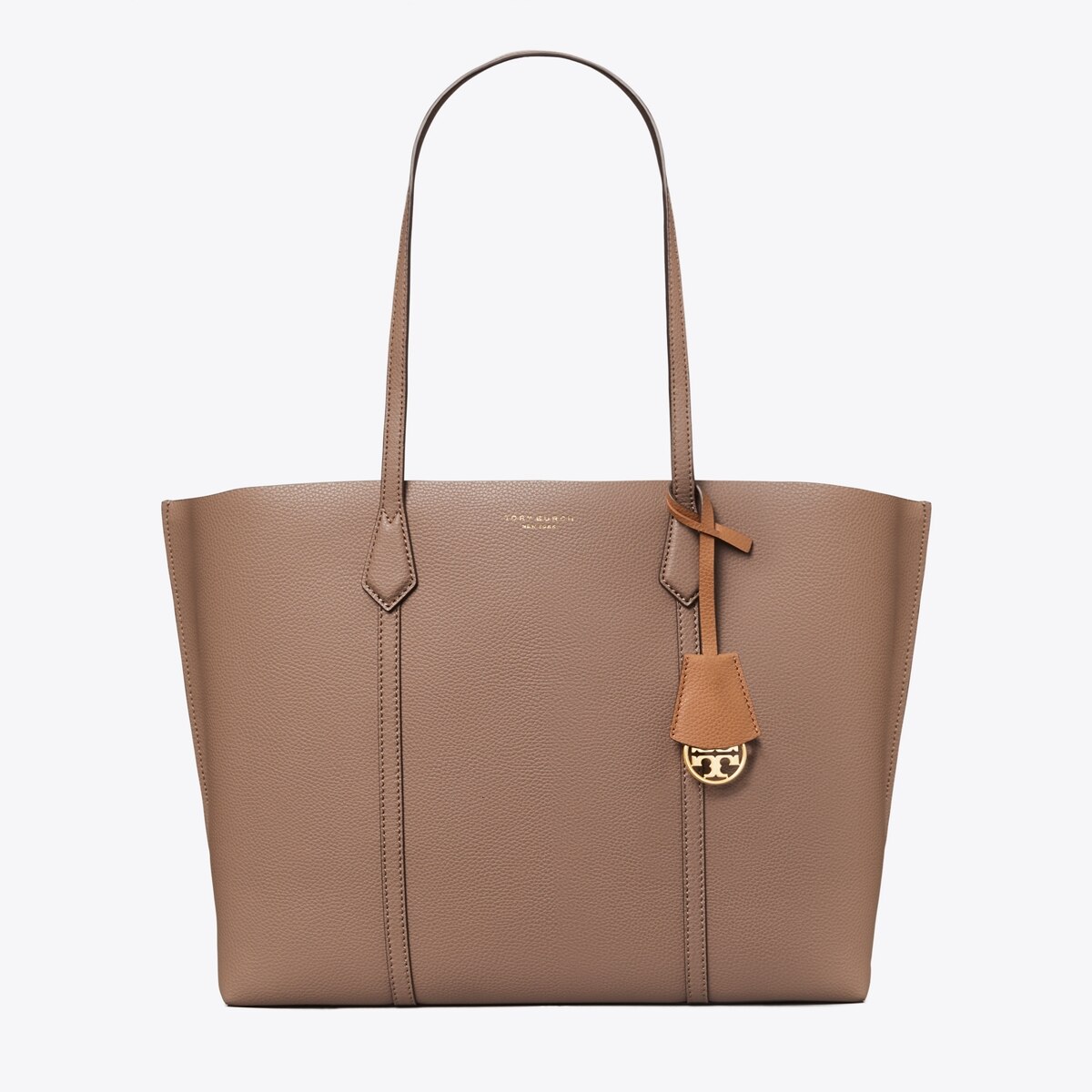 Tory Burch Light Oak Perry cheapest Leather Tote Bag