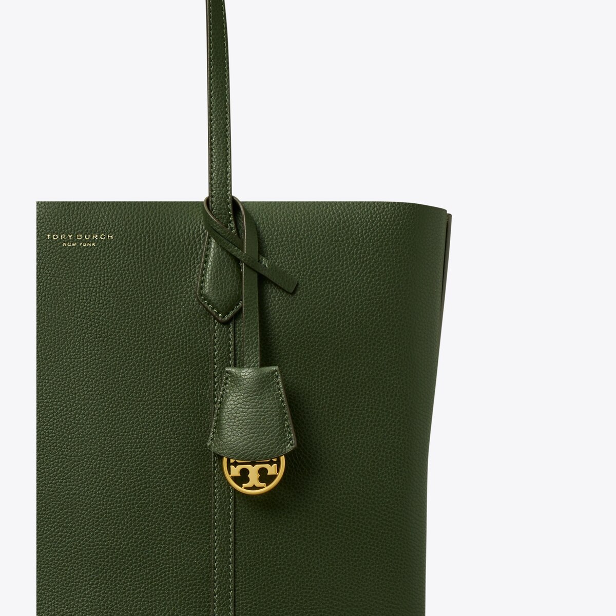 Tory burch perry small triple compartment leather tote sale