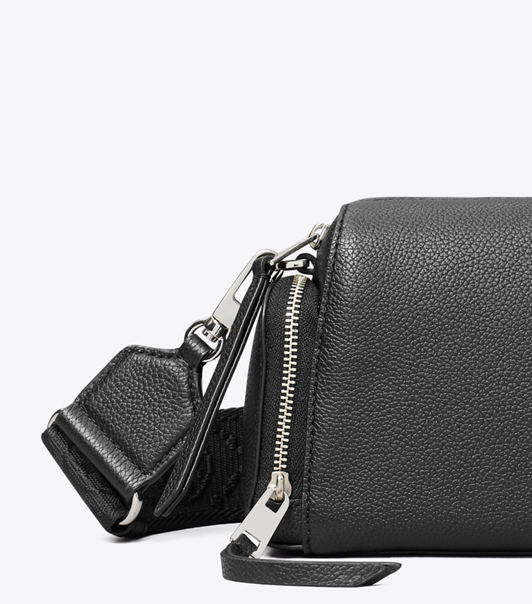 Tory Burch designer crossbody bags Perry Voyager Crossbody Bag in Black detail