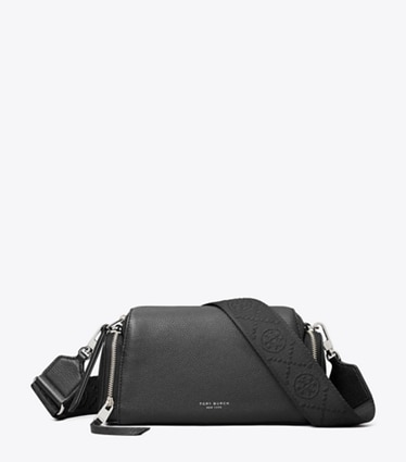 Tory Burch designer crossbody bags Perry Voyager Crossbody Bag in Black front