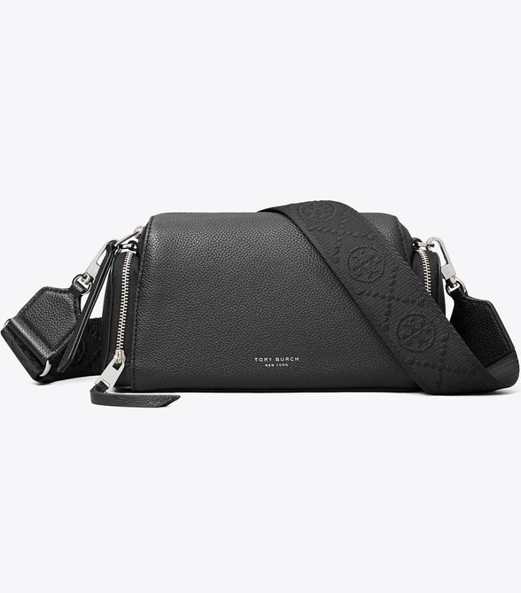 Tory Burch designer crossbody bags Perry Voyager Crossbody Bag in Black front