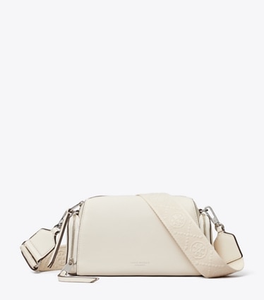 Tory Burch designer crossbody bags Perry Voyager Crossbody Bag in Light Cream front