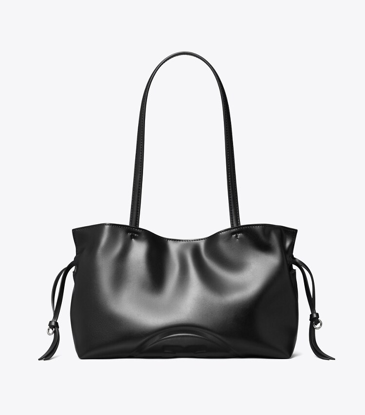 Tory Burch designer cabas Petit cabas à cordons de serrage Ella natuura™ in Black front