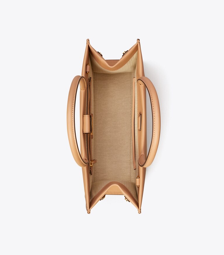 Tory Burch designer cabas Petit cabas Ella Bio in Light Sand angle