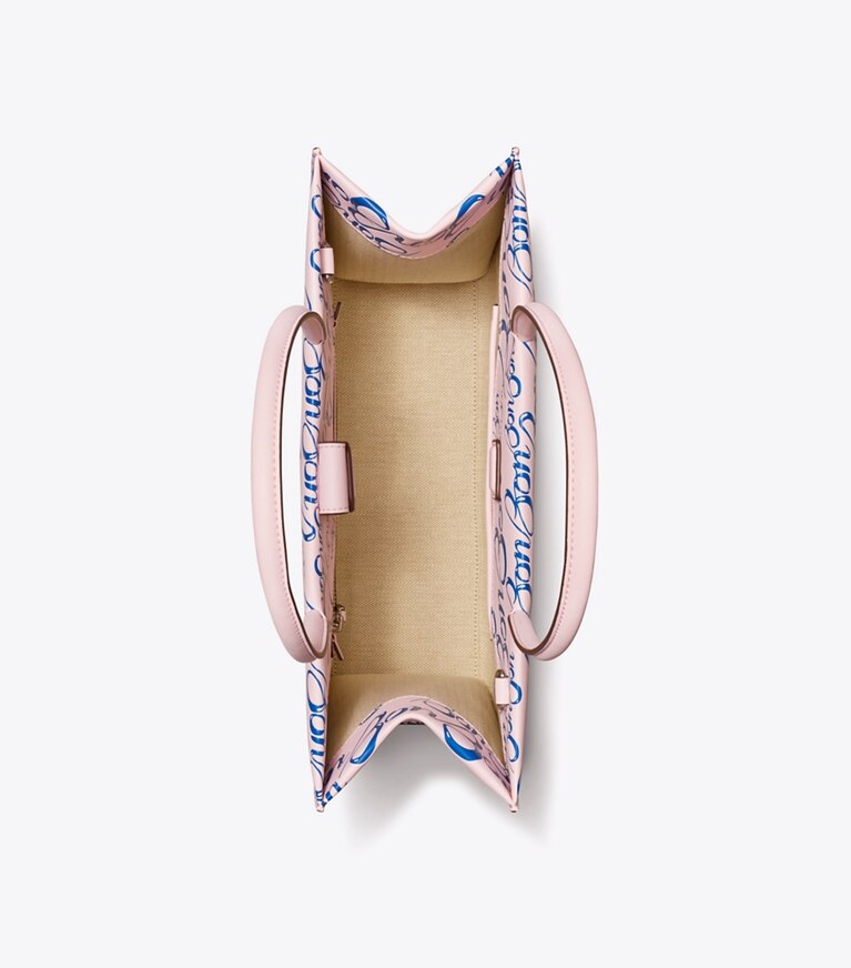 Tory Burch designer cabas Petit cabas Ella Bio TB x BonBon in BonBon Pink angle