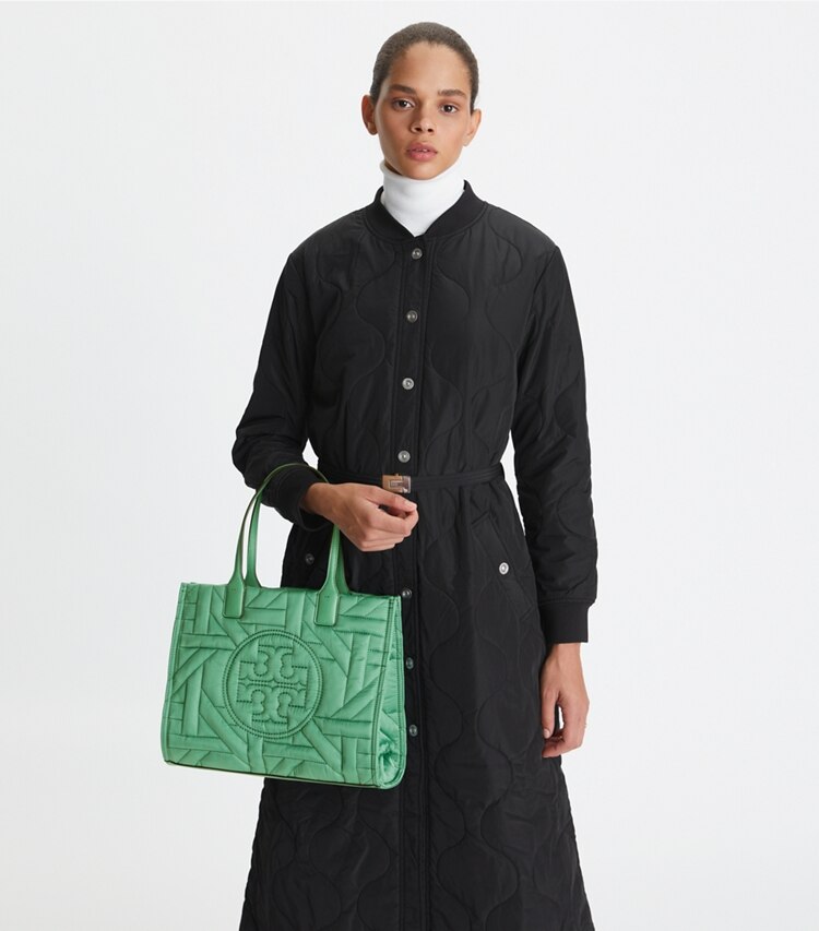 Tory Burch designer cabas Petit cabas Ella tressé dans Patina accessoire sur le modèle