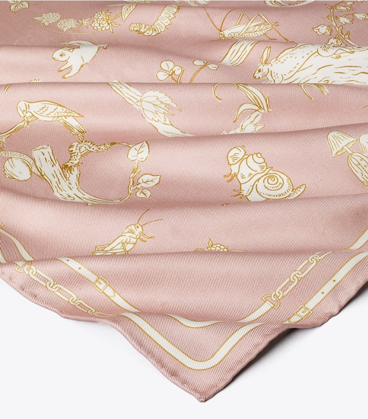 Tory Burch designer écharpes Petit foulard Fairytale Tory Burch dans Fairytale Iced Petal détails