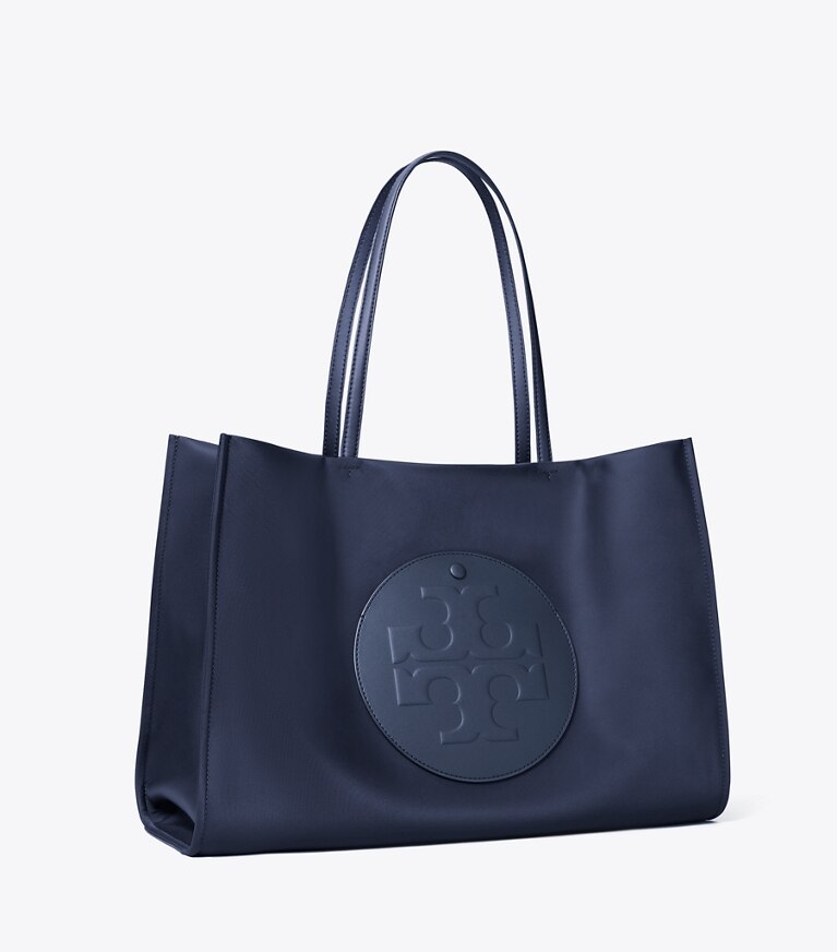 Tory Burch designer cabas Petit fourre-tout Ella dans NEW NAVY angle