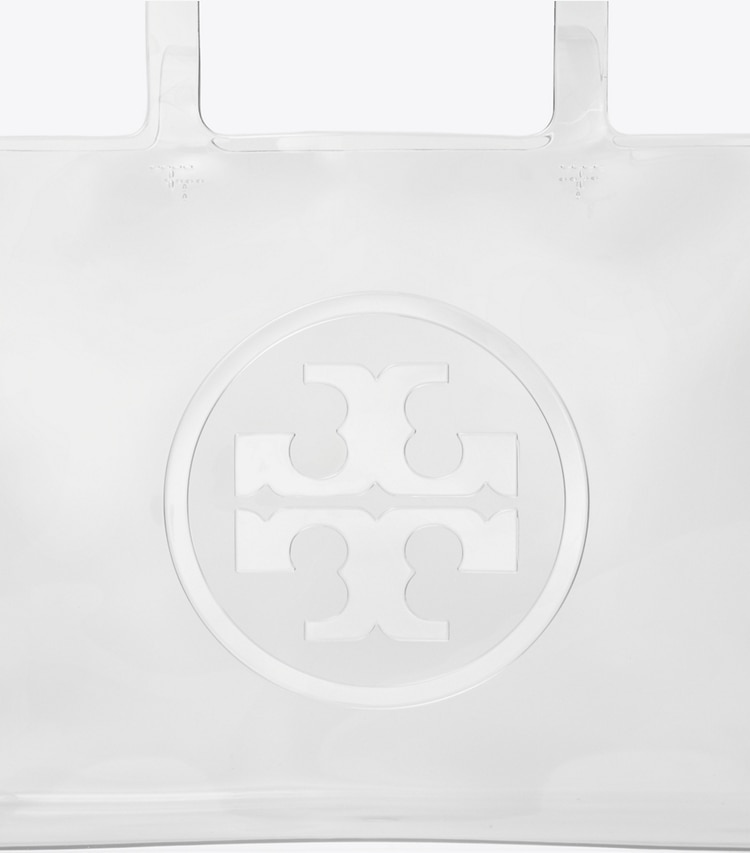 Tory Burch designer cabas Petit fourre-tout Ella transparent dans Crystal Clear détails