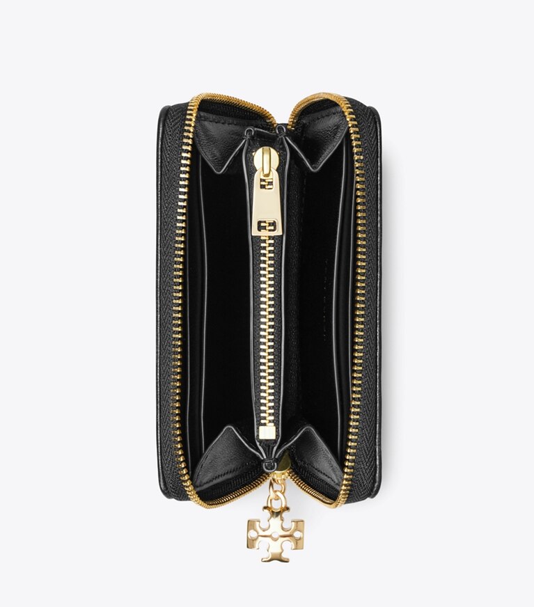 Tory Burch designer portefeuilles Petit portefeuille Bunny Knot dans Black vue du dessus